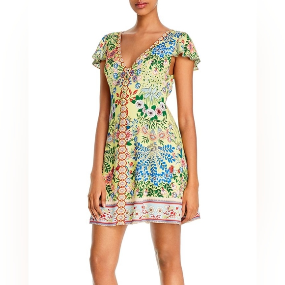 Alice + Olivia Hadley Floral Mini Dress - Picture 4 of 9